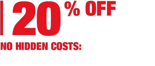 20% off Servicing